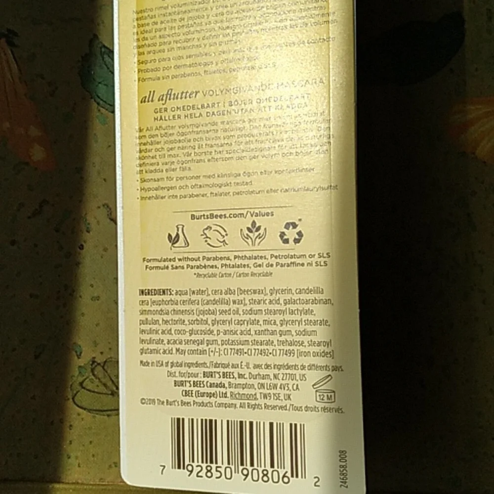 Bert's Bees Mascara Organic Classic Black 2505